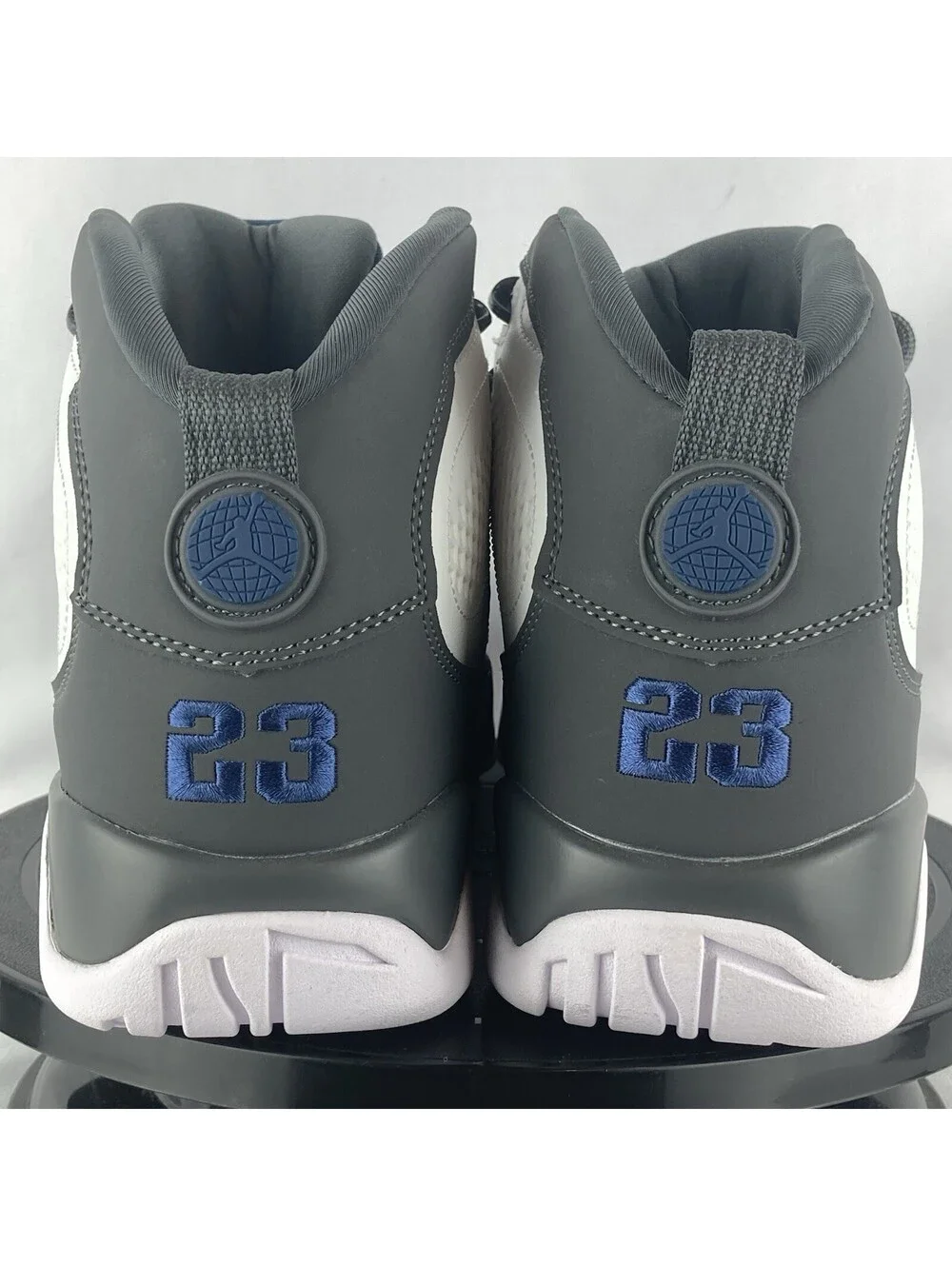 Men’s Size 9.5 Nike Air Jordan 9 Retro Flint Grey French Blue HV4794-100 Sneaker